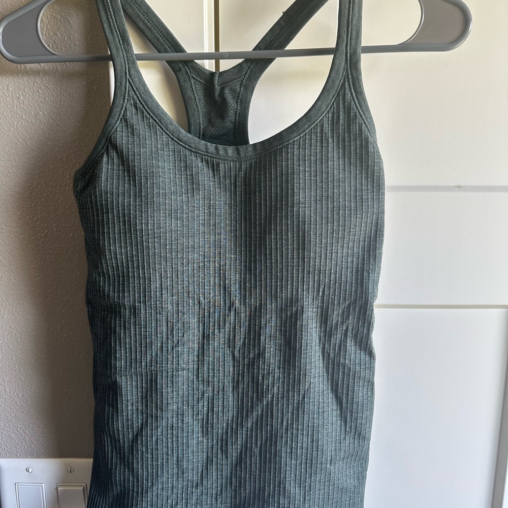 Lululemon Ebb to Street Green Tank Top